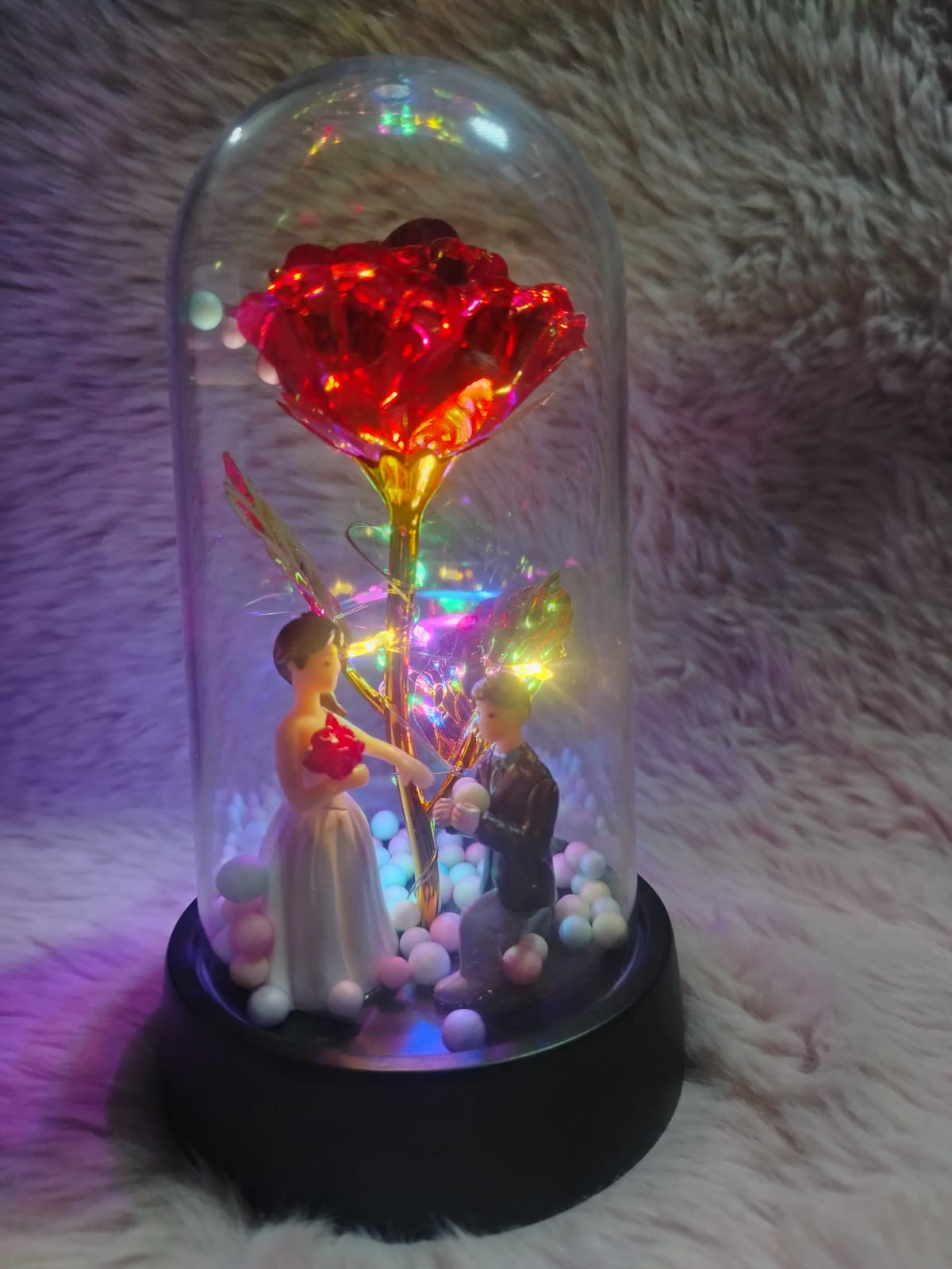 Led Light Valentine’s Couple Gift table lamp 02